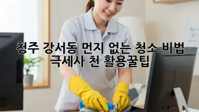 청주 강서동🏡 먼지 없는 청소 비법✨: 극세사 천 활용꿀팁